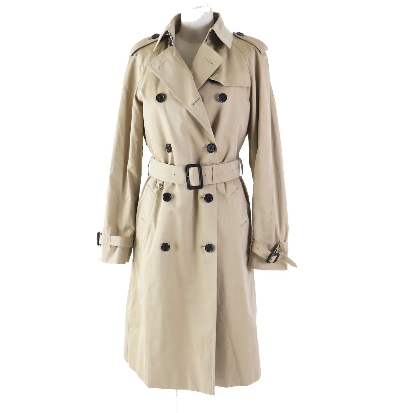 Burberry Cotton Trench Coat Beige 42 Women