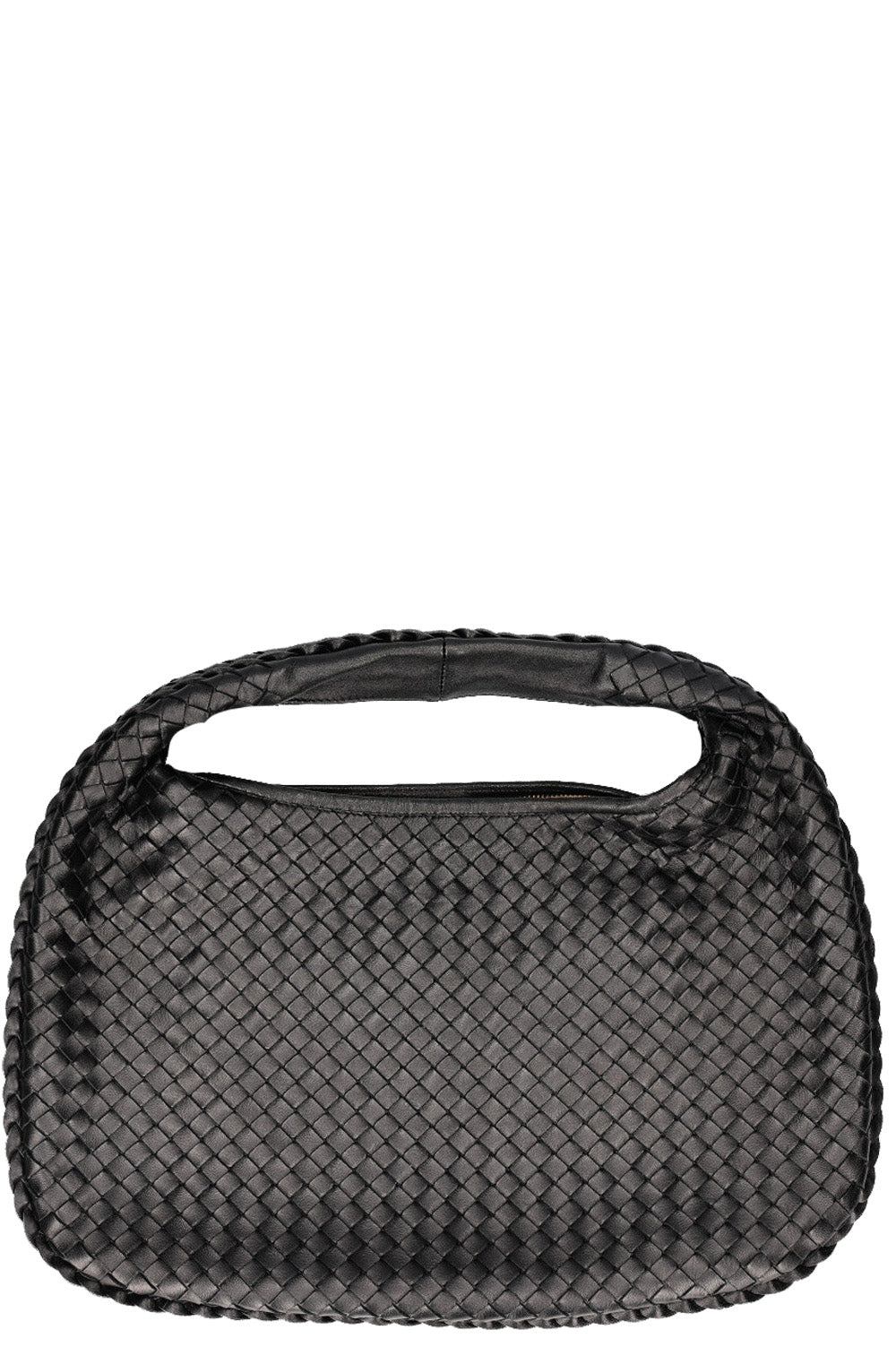 BOTTEGA VENETA Small Hobo Veneta Intrecciato Black