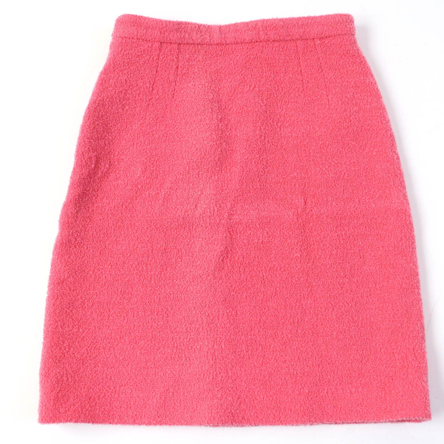 GUCCI Wool Nylon Tweed A-line Skirt Pink 36