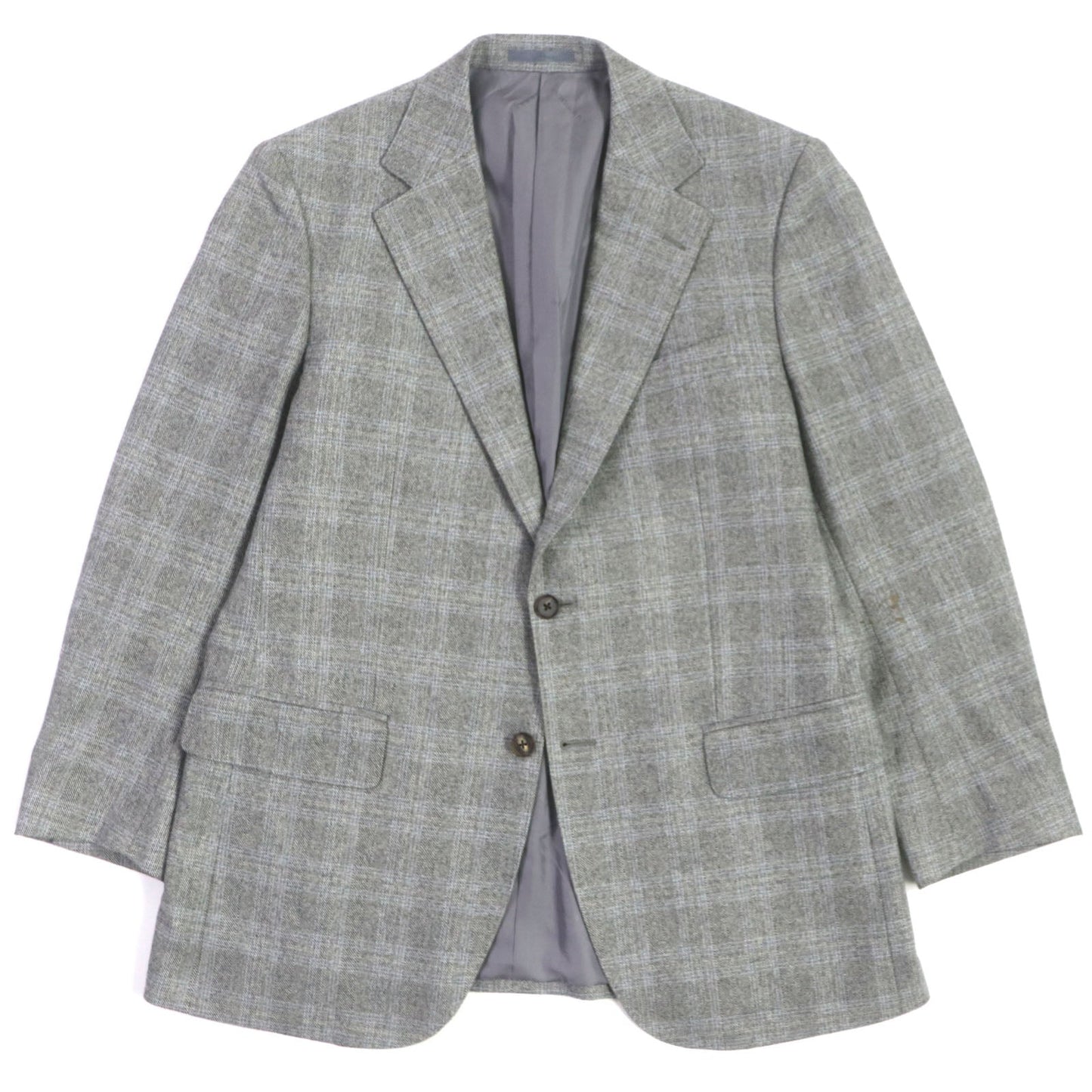 Burberry Cashmere Single Tailored Jacket Light Gray