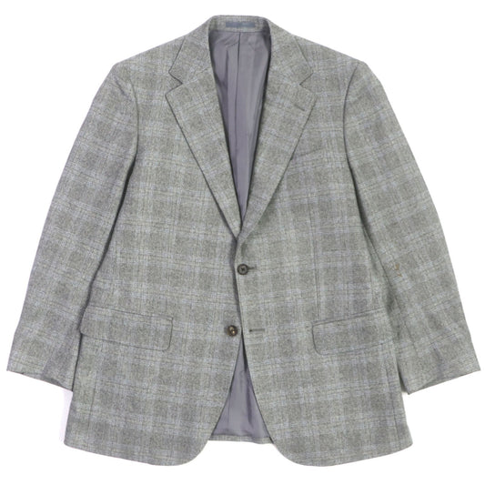 Burberry Cashmere Single Tailored Jacket Light Gray