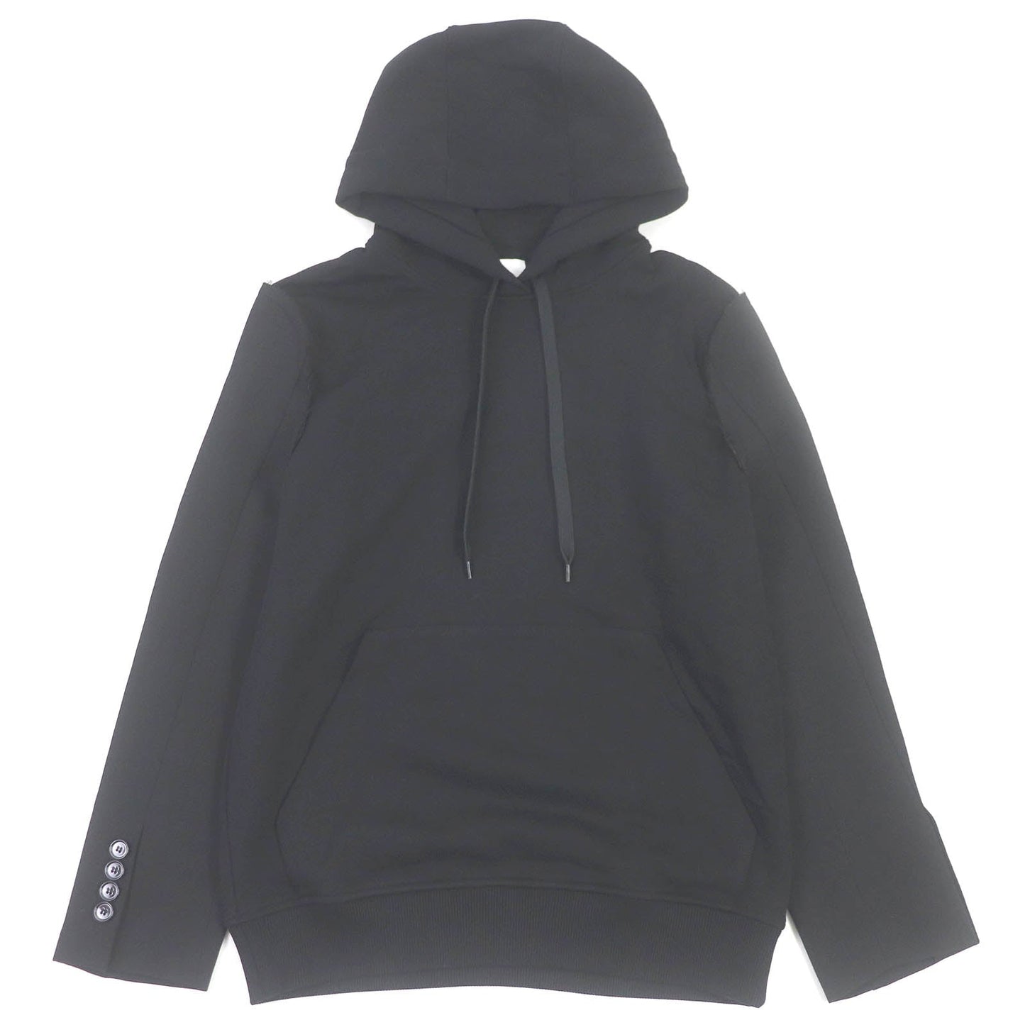 Burberry Cotton Pullover Hoodie Black XS