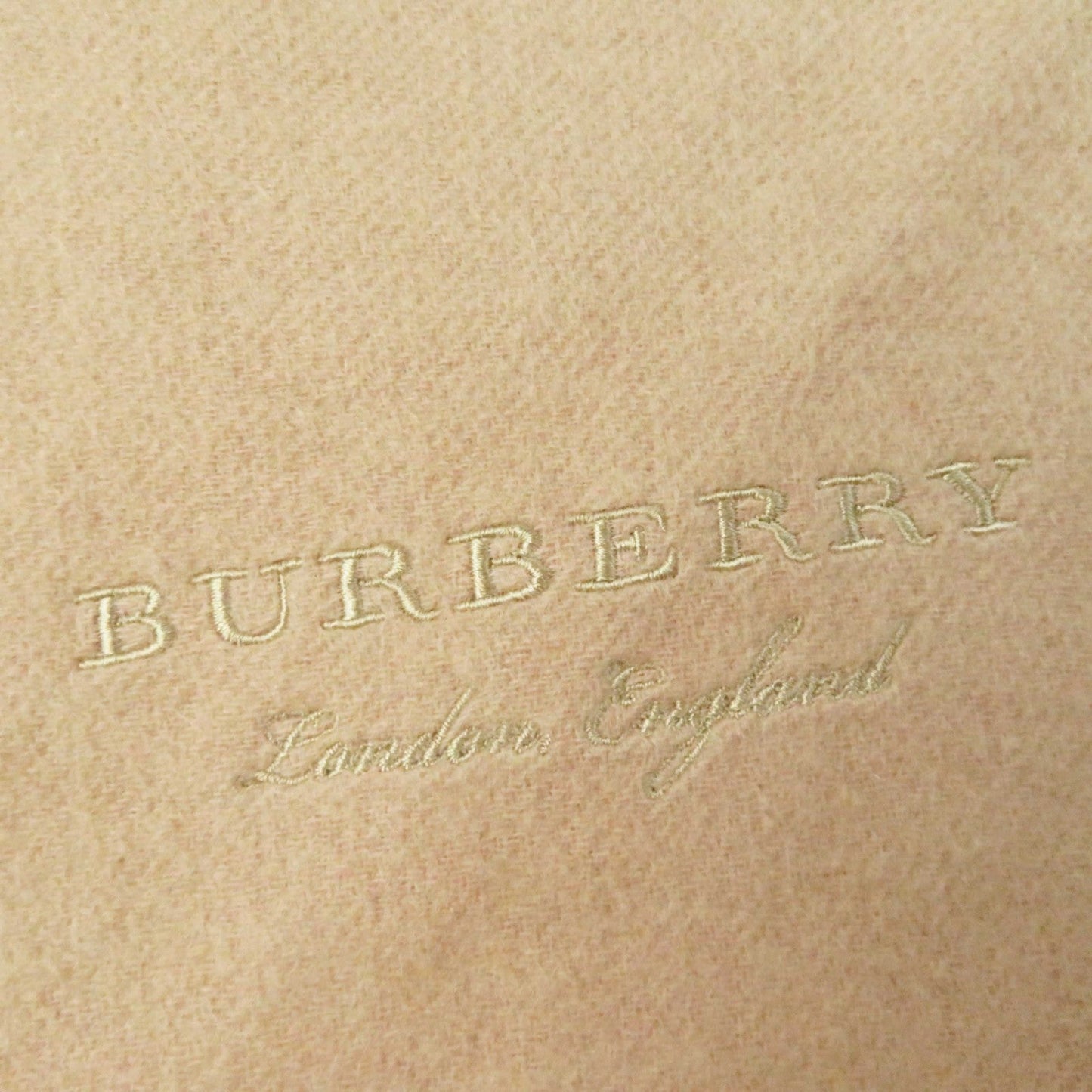 Burberry Cashmere Triangular Fringed Shawl Scarf