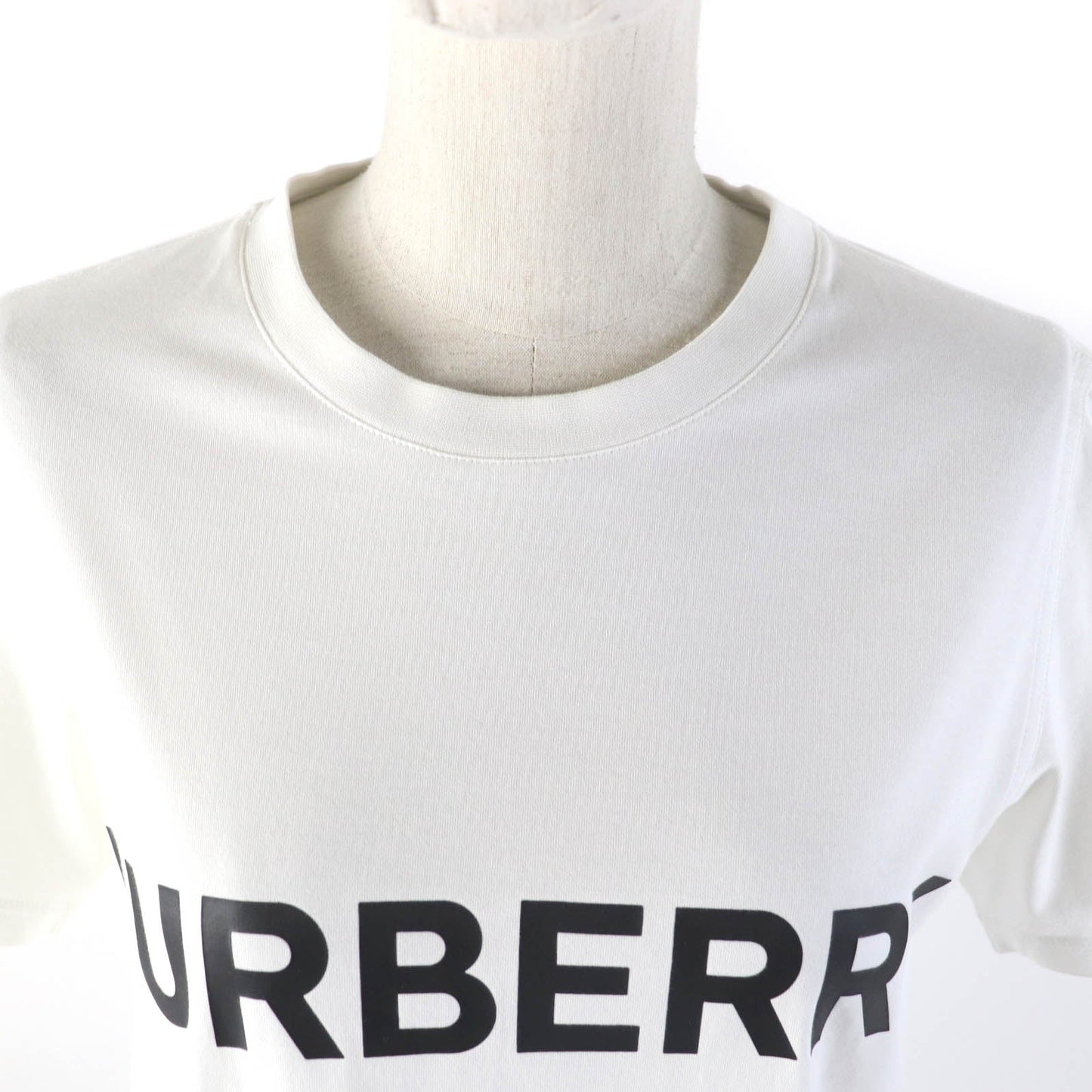 Burberry Cotton Logo Print Crew Neck T-Shirt