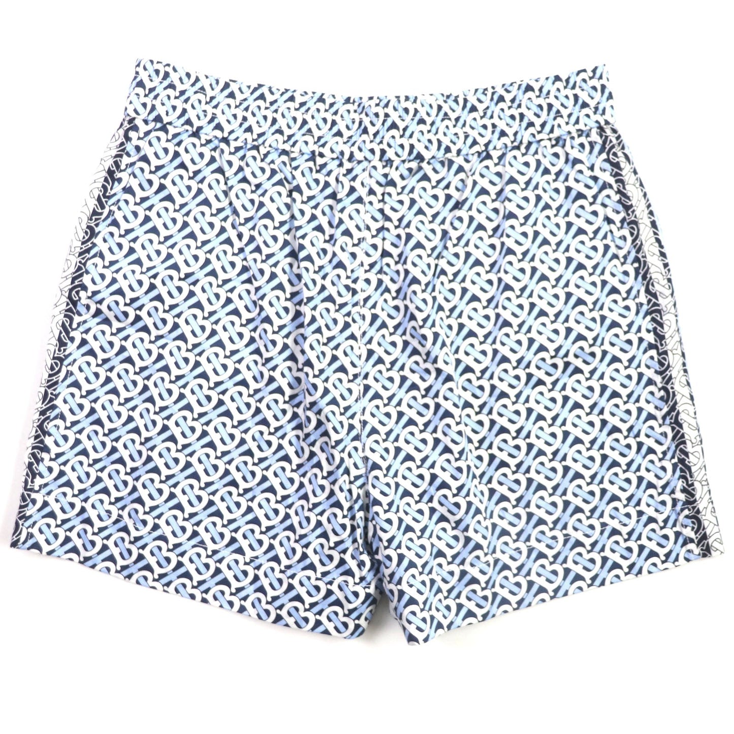 Burberry Cotton TB Monogram Shorts Blue