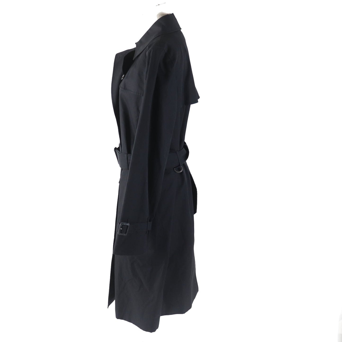 Burberry Cotton Trench Coat Black Women