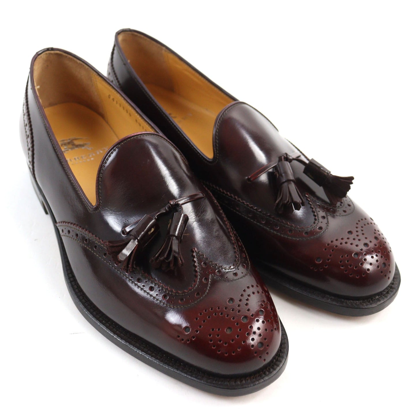 Burberry BU1022 Wingtip Tassel Loafers