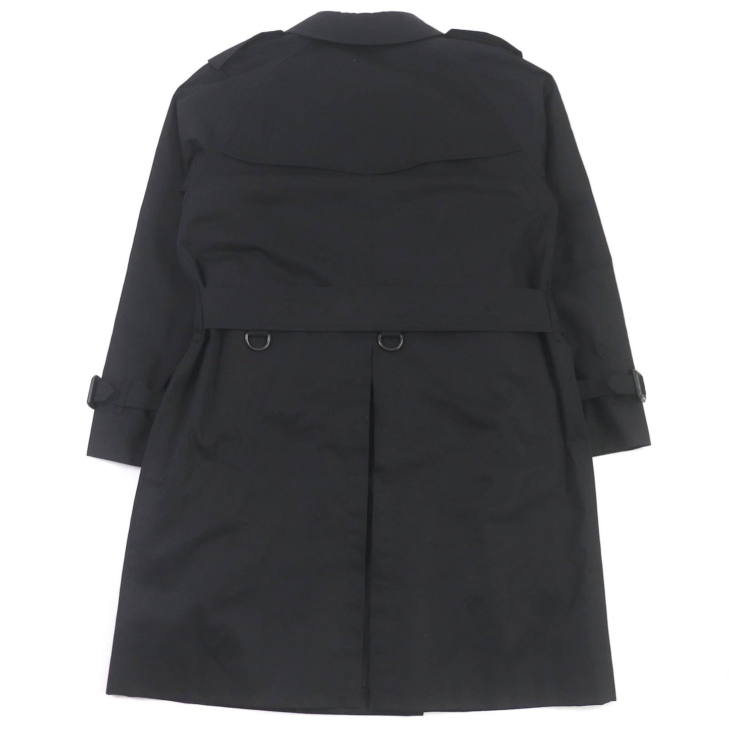 Burberry Cotton Trench Coat Black L