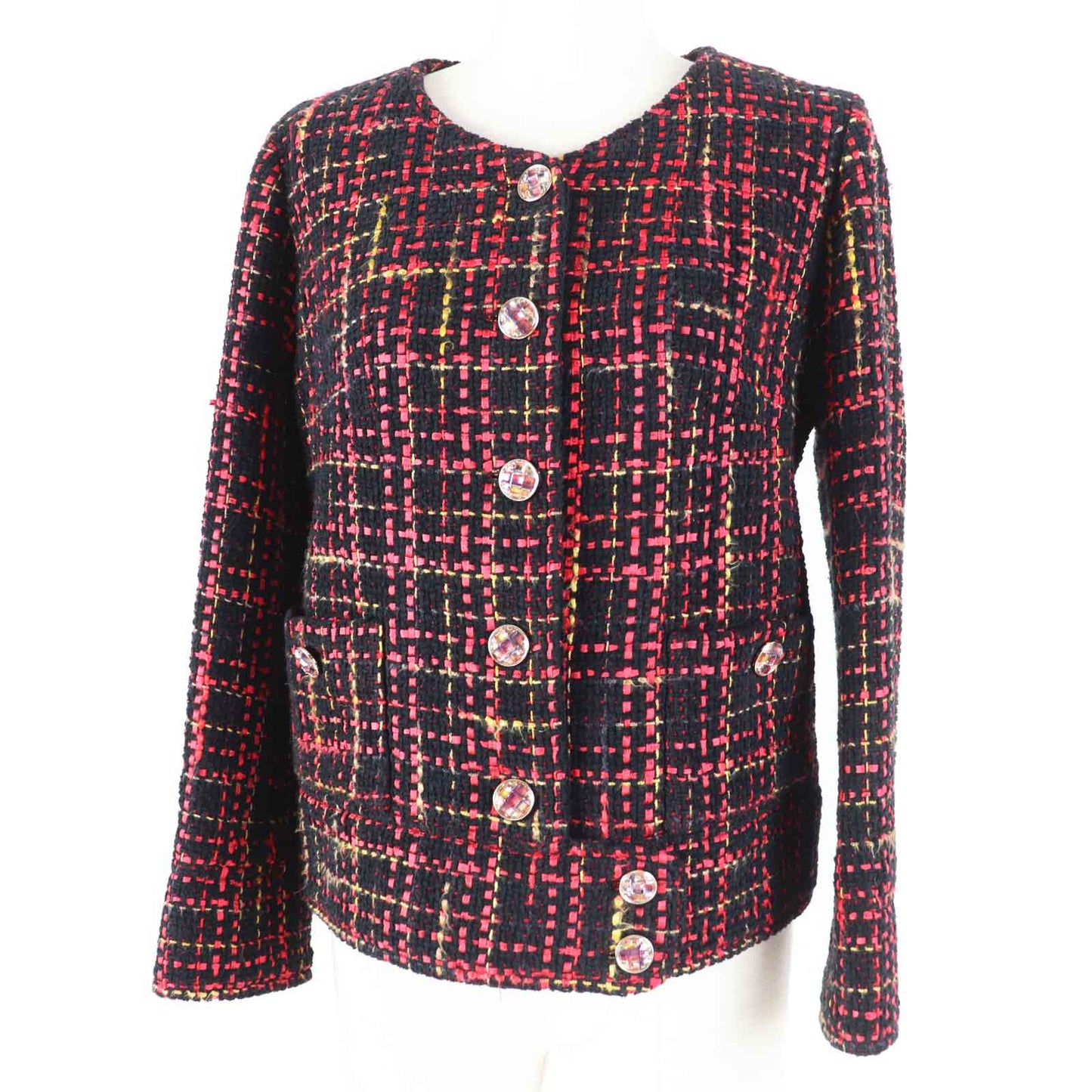 Chanel Tweed No Collar Jacket P73176