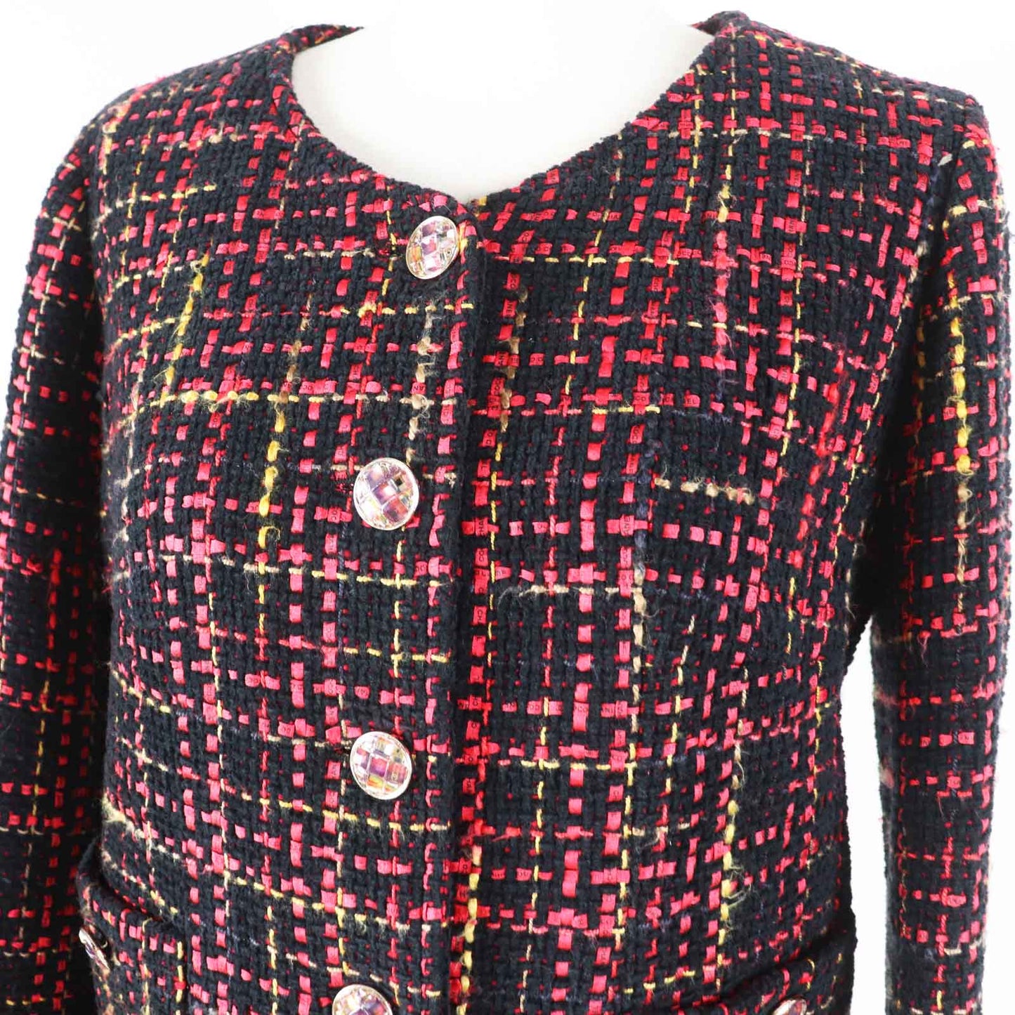 Chanel Tweed No Collar Jacket P73176