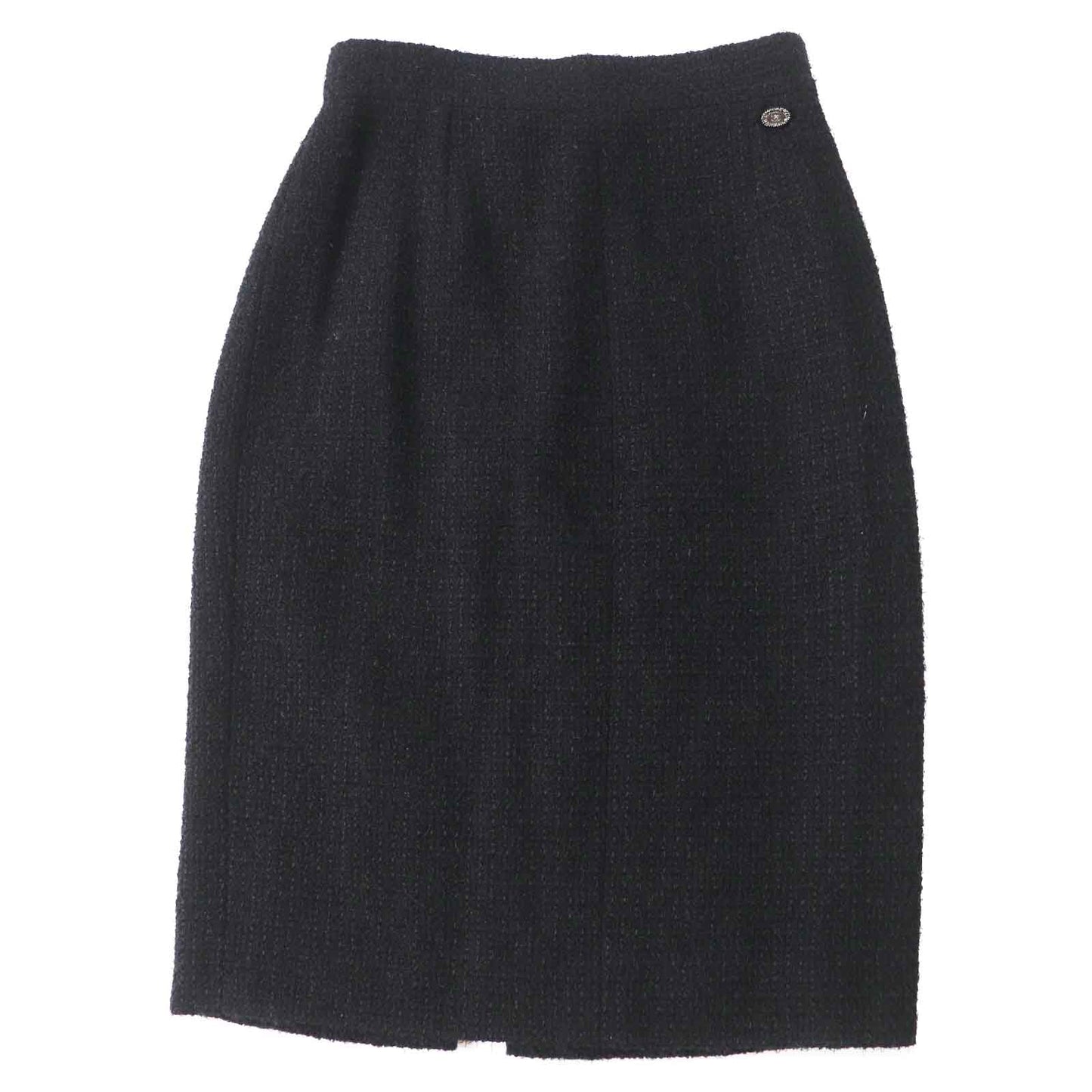 Chanel Wool Nylon Tweed Skirt with COCO Mark