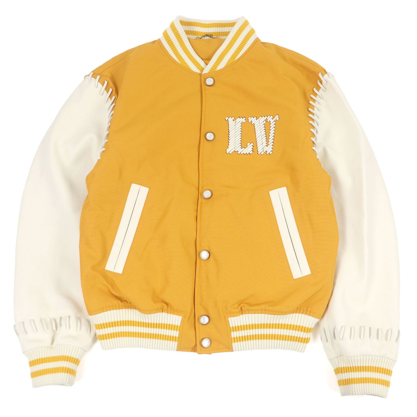 Louis Vuitton Padded varsity jacket Leather Jacket