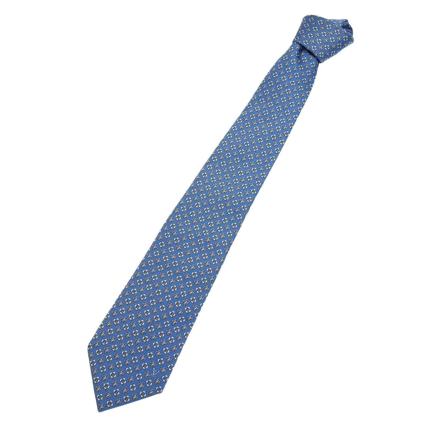 Louis Vuitton Vivienne LV logo Silk Tie