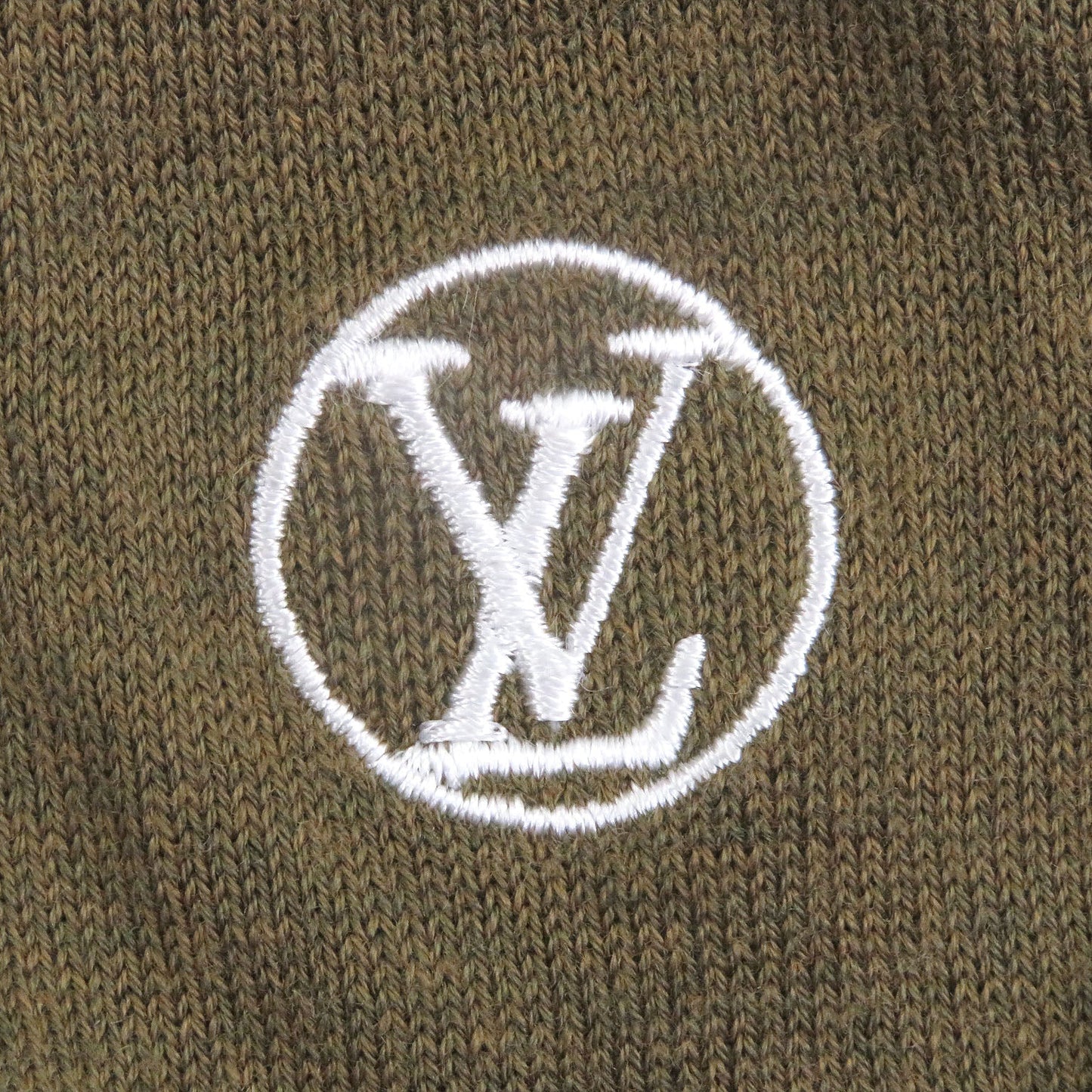 Louis Vuitton LV Circle Logo Embroidered Wool Sweater