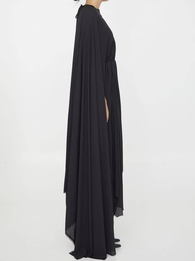 Balenciaga black all in asymmetrical dress 768709TGO081000 B0560955650