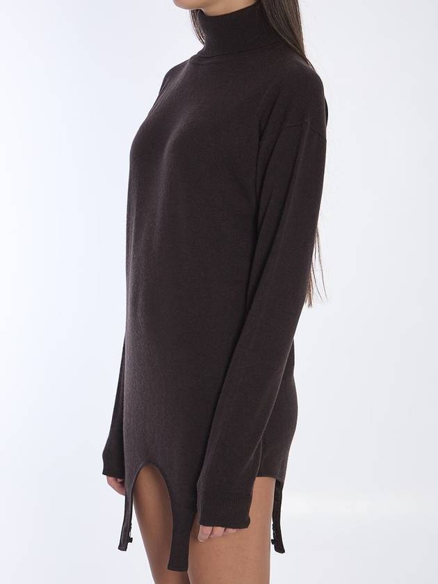 Saint Laurent Turtleneck Garter Sweater