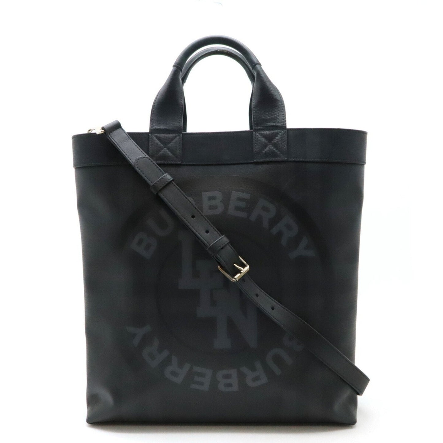 Burberry Pvc Leather Shoulder Bag Tote Bag ()