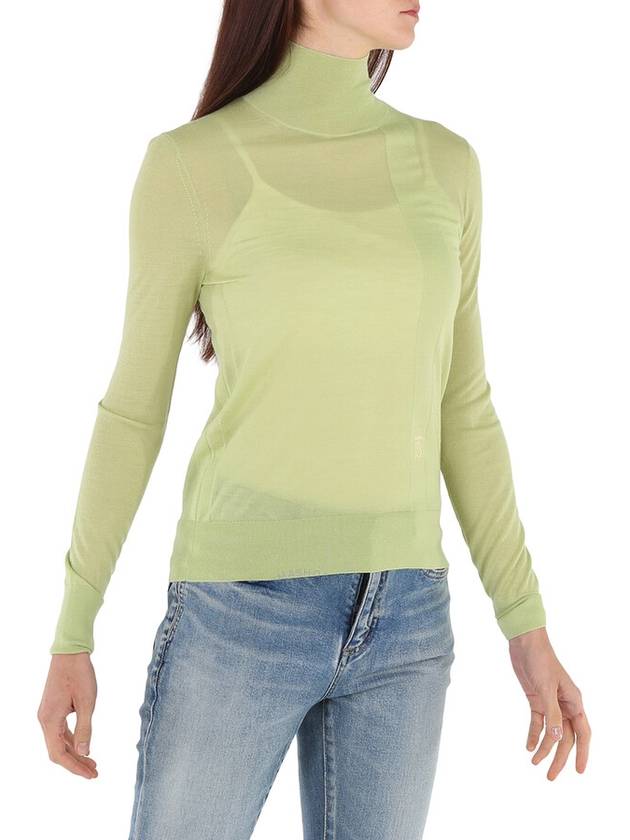 Burberry logo-embroidered knit turtleneck