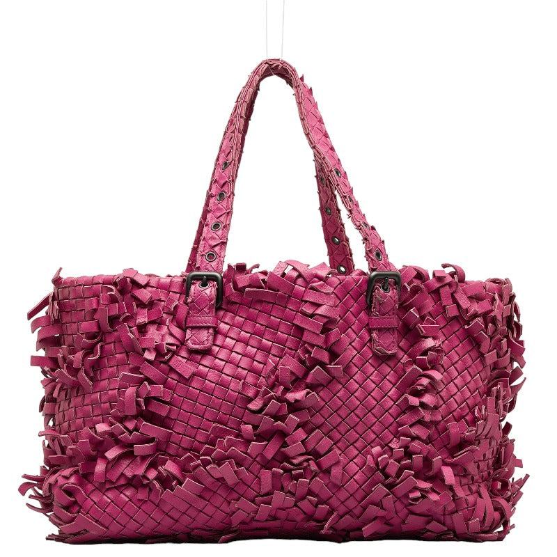 Bottega Veneta Intrecciato Tote Bag in Leather Purple Ladies 278480
