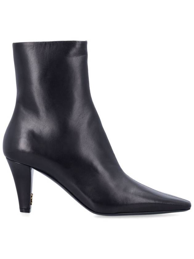 Saint Laurent Jill Leather Ankle Boots Black
