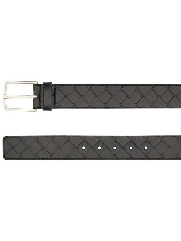 Bottega Veneta Intrecciato Belt Black