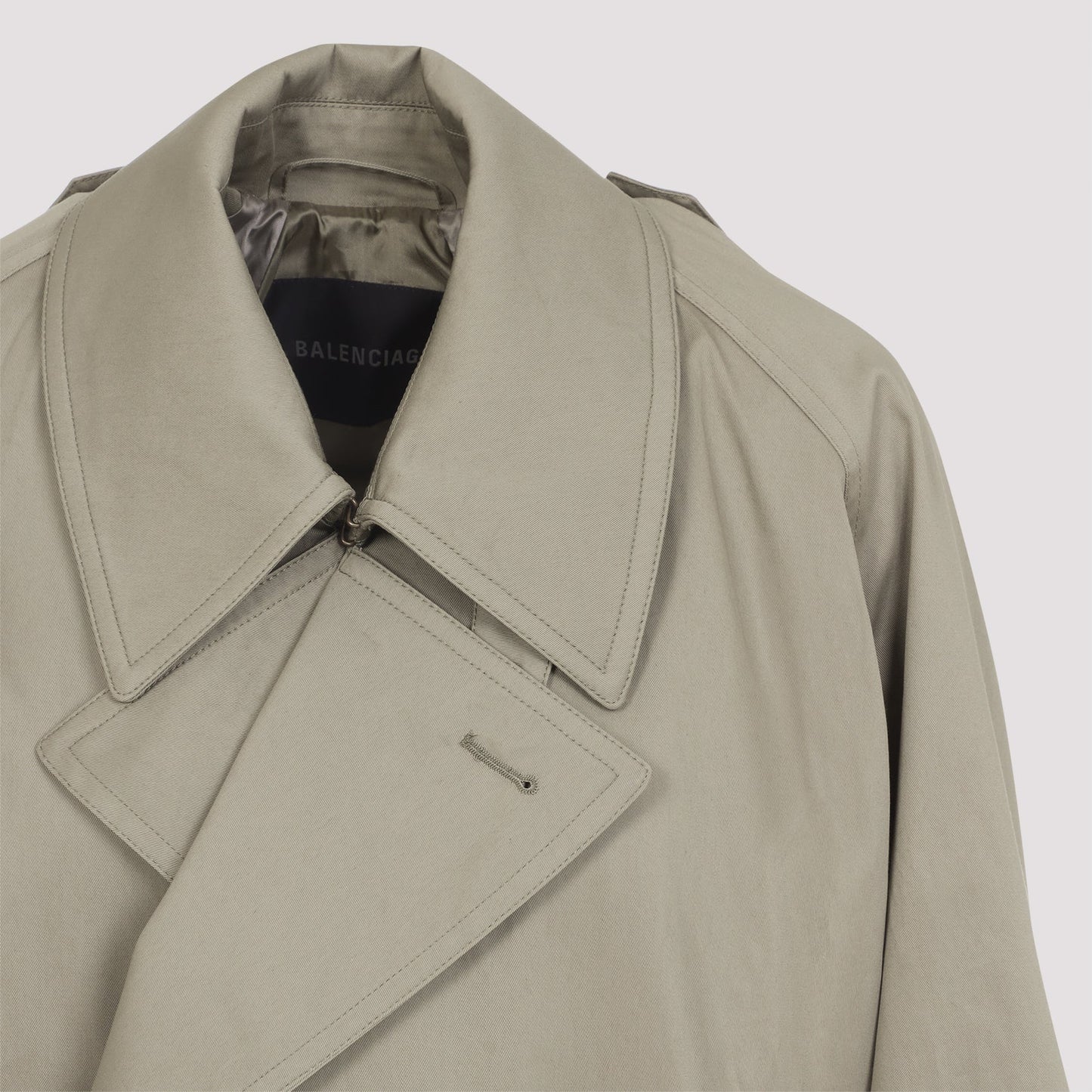 Balenciaga Draped Neck Trench Women