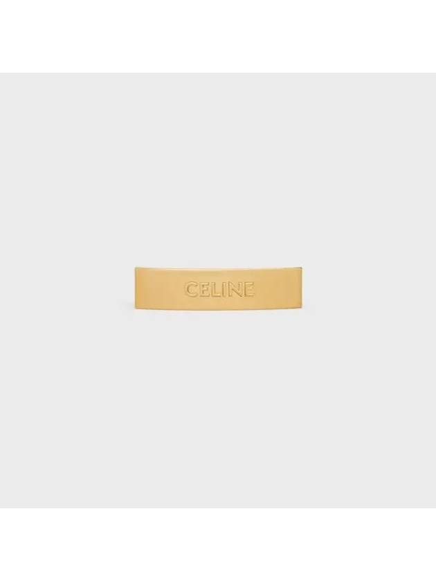CELINE Brass And Steel Gold Finish Hair Clip Gold