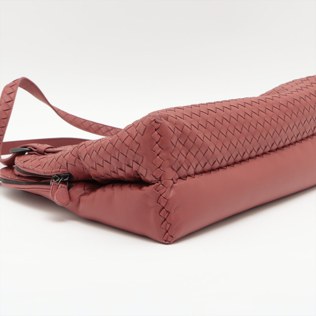Bottega Veneta Intrecciato Leather Tote Bag Pink