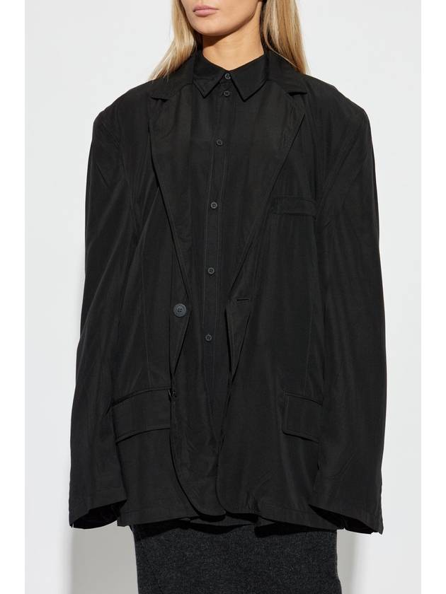 Balenciaga Balenciaga Blazer In Oversize Style, Unisex, Black