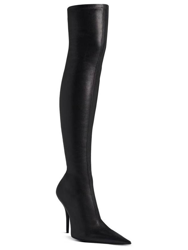 Balenciaga Avenue Nappa Leather Long Boots Black