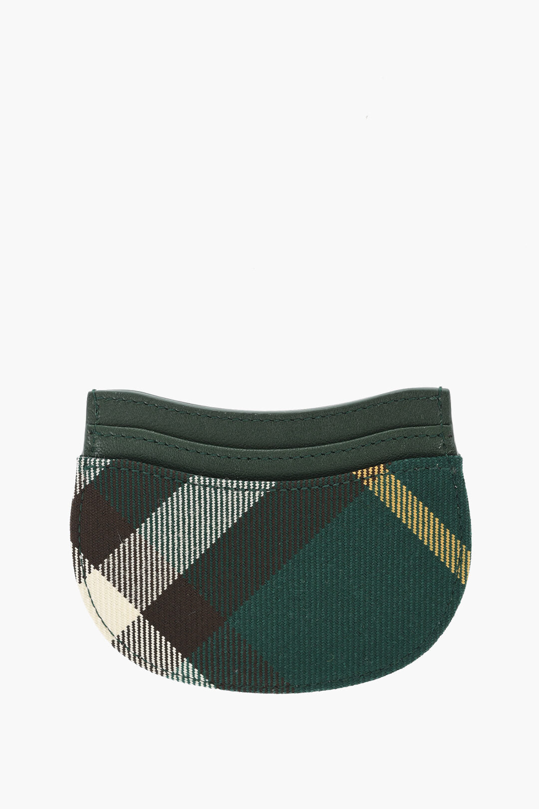 Burberry Checked Leather And Fabric Rocking Horse Card Holder