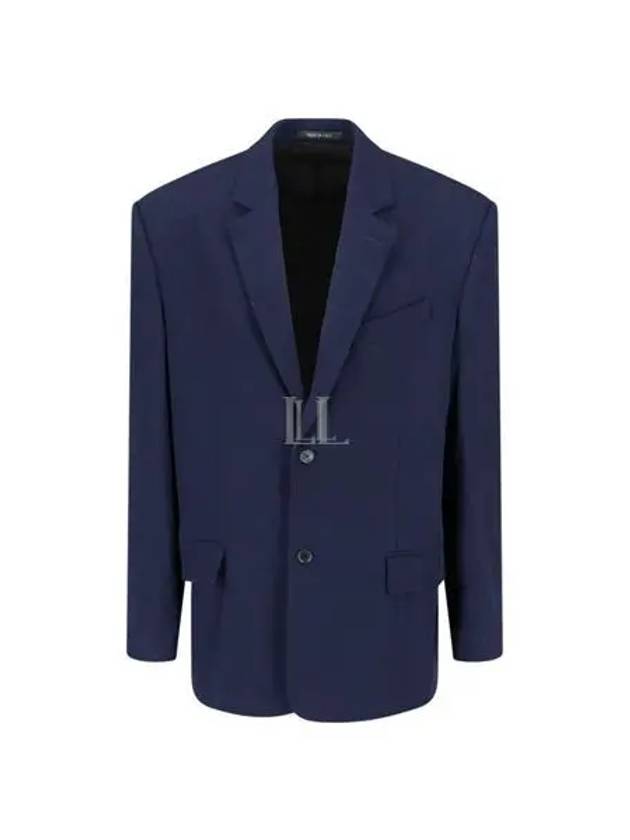 Balenciaga Regular Tailored Jacket Navy