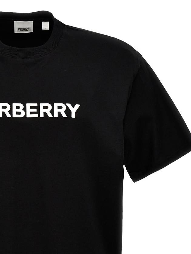 Burberry Logo Print Cotton Short Sleeve T-Shirt Black