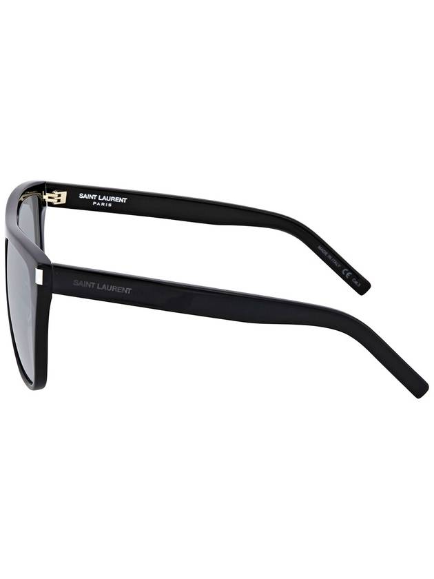 Saint Laurent Saint Laurent Grey Mirror Rectangular Unisex Sunglasses SL 1 001 59