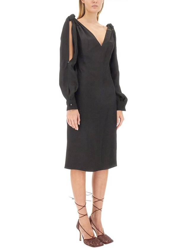 Bottega Veneta 23 fw Viscose Midi Dress 750275V35B01000 B0040512657