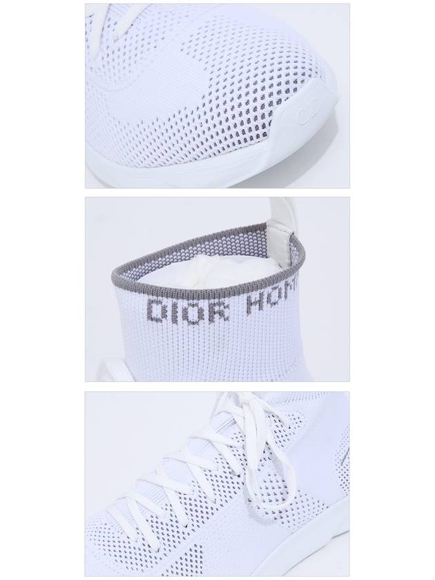 B21 Socks Knit High Top Sneakers White Dior