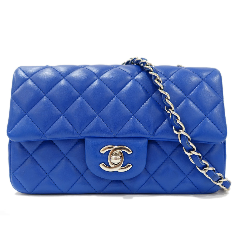 CHANEL A69900 Mini Chain S A69900 Blue G Flap Bag
