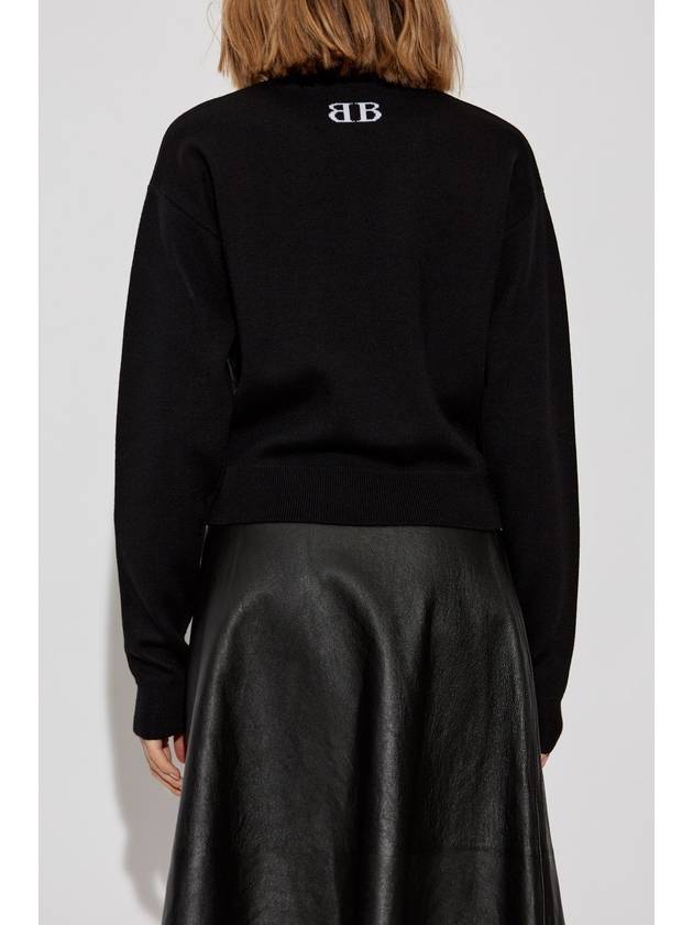 Balenciaga Balenciaga Sweater With Logo, Women's, Black