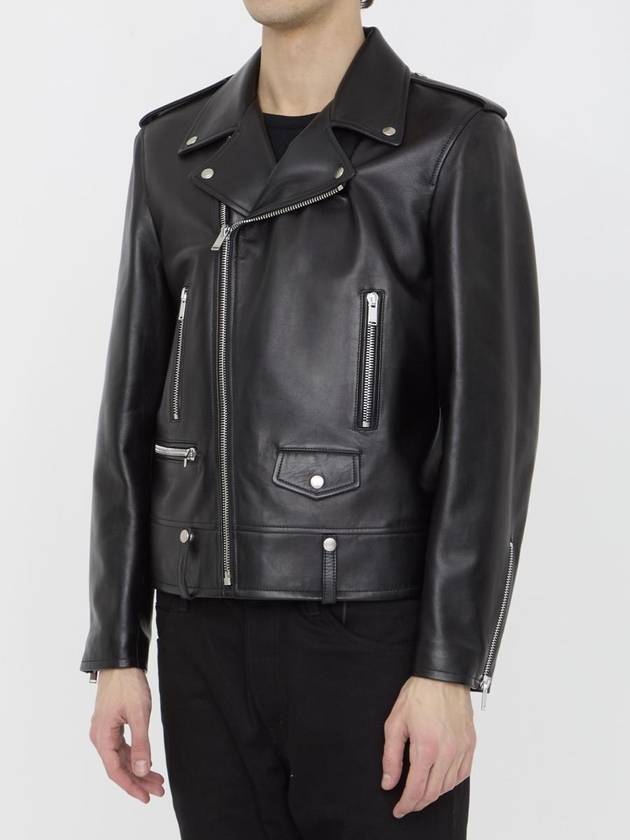 Saint Laurent Classic Motorcycle Jacket in Lambskin Black