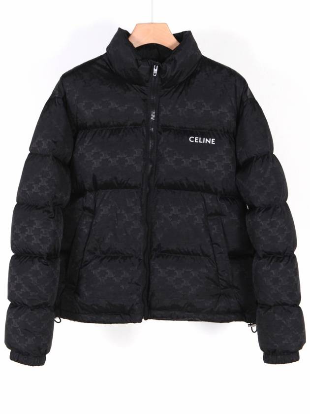 CELINE Triomphe Nylon Jacquard Padding Black