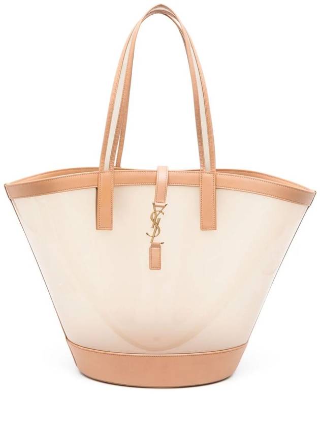 Saint Laurent Panier Medium Tote Bag Oatmilk
