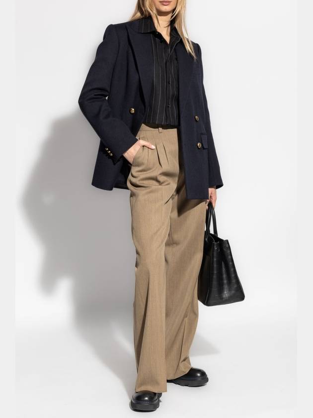 Burberry Burberry Double-breasted Blazer, Women's, Navy Blue