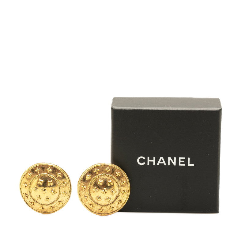 Chanel Vintage Gold Plated Earrings
