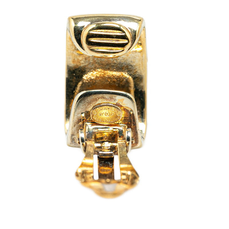 Chanel Vintage Coco Mark Earrings Gold