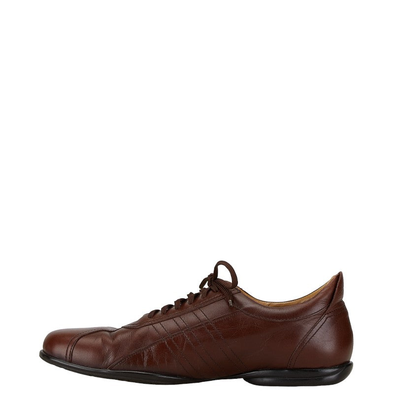 Burberry Embossed Leather Sneakers Brown