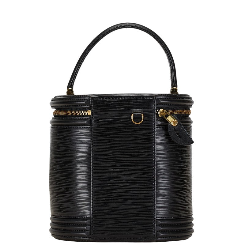 Louis Vuitton Epi Cannes Handbag Black Leather