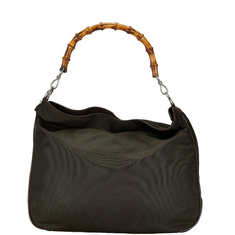 Gucci Bamboo Nylon Leather 2way Bag