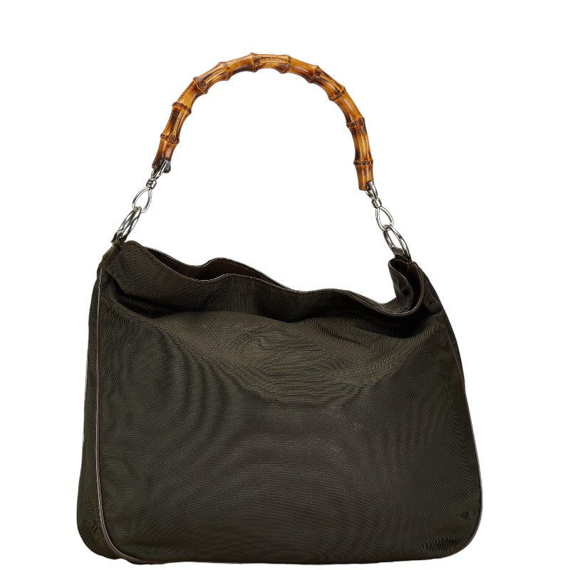 Gucci Bamboo Nylon Leather 2way Bag