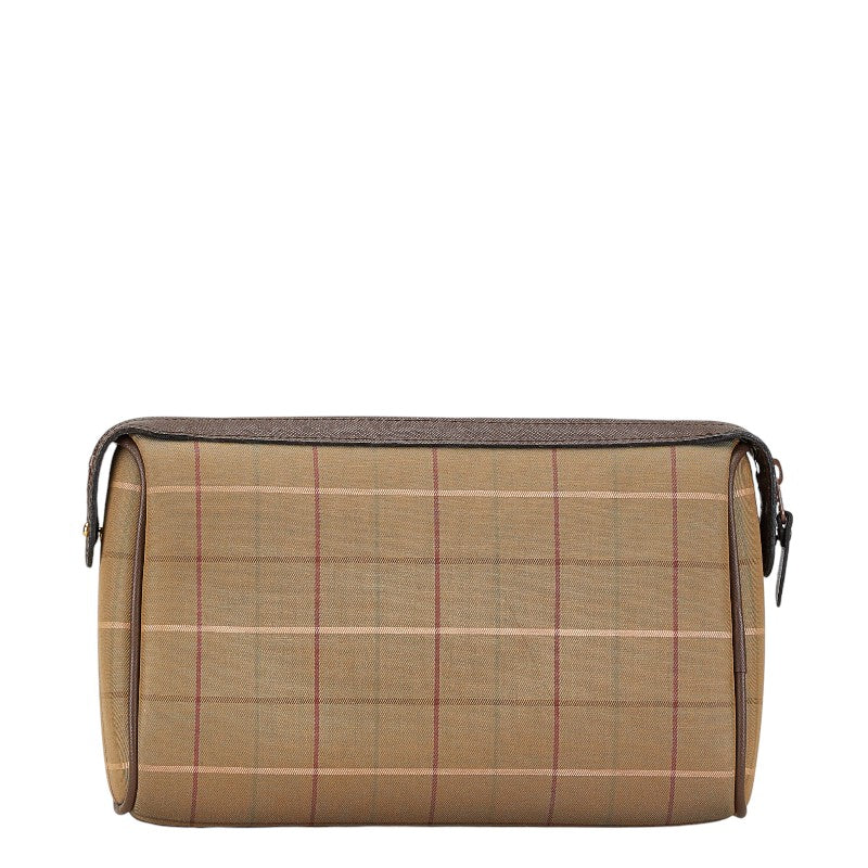 Burberry Canvas Leather Check Pouch