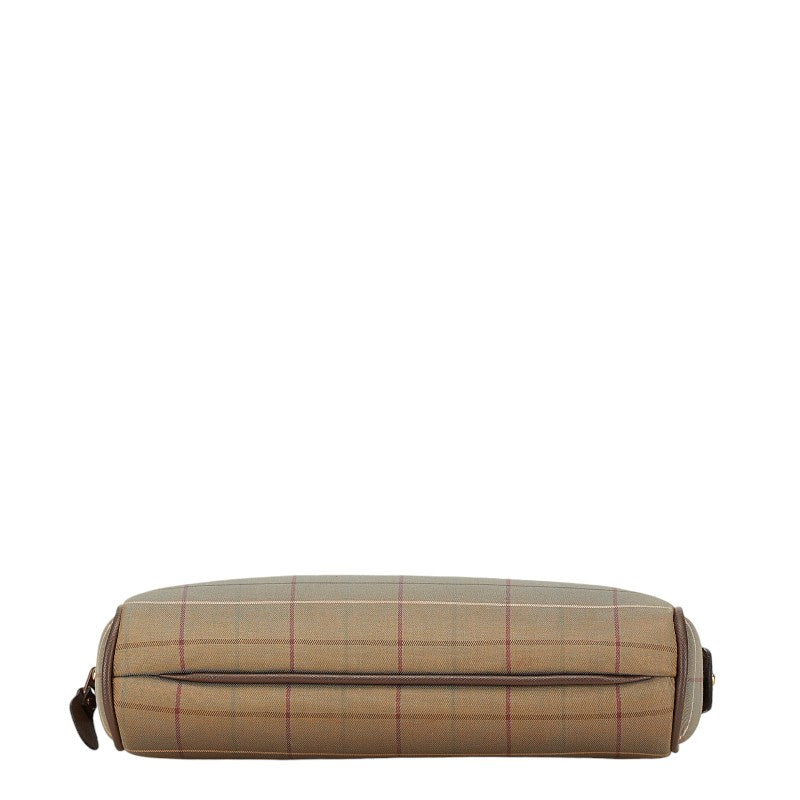 Burberry Canvas Leather Check Pouch